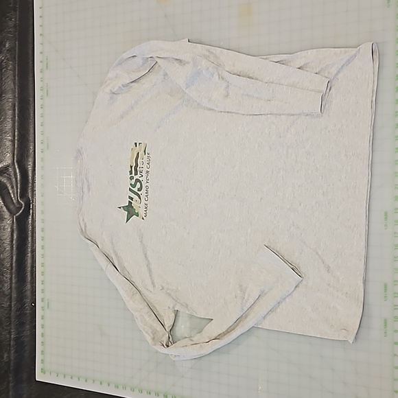 Men's Honor US Vets Grey long sleeve size 2X - Picture 2 of 3